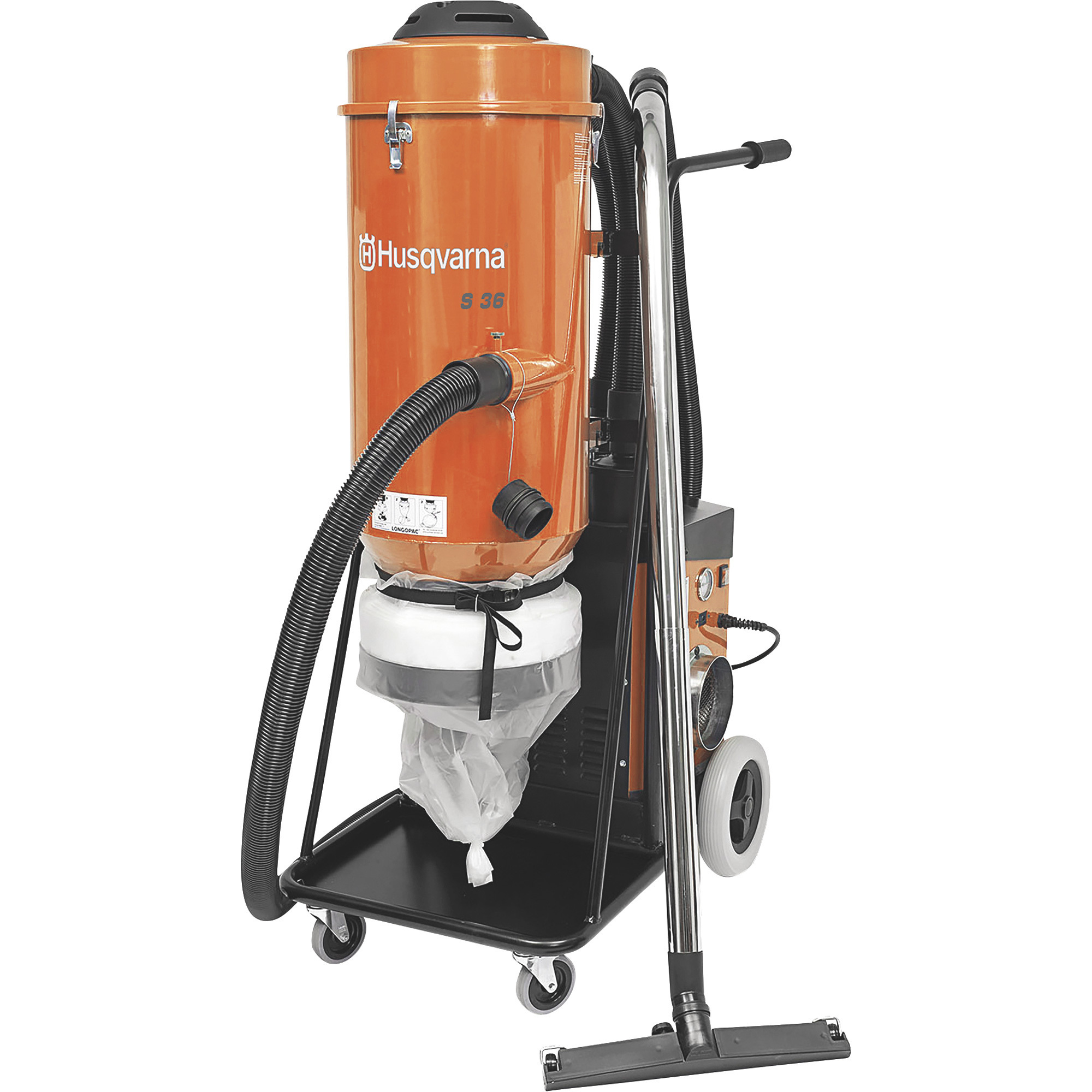 Husqvarna S36 Single-Phase HEPA Dust Extractor, 285 CFM, Model# S36
